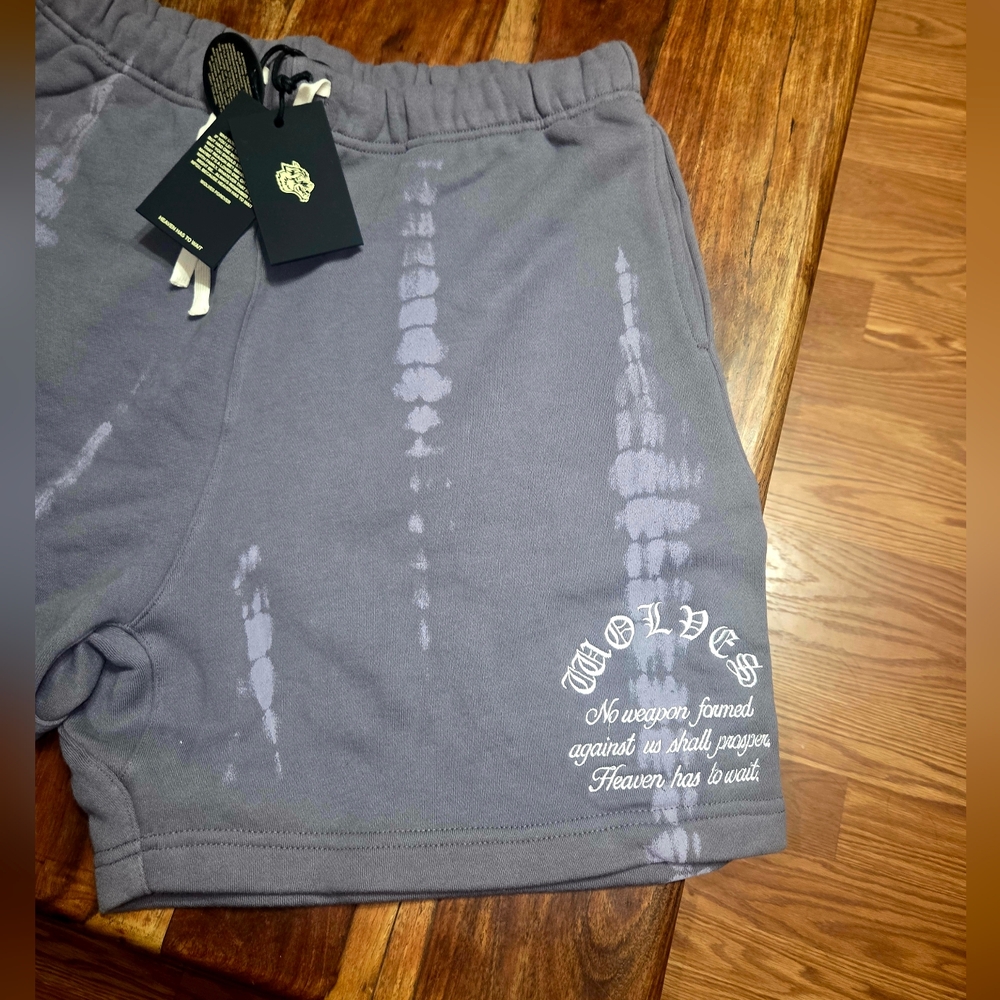 Darc Sport Purple Washed Sweat Shorts - Picture 3 of 8